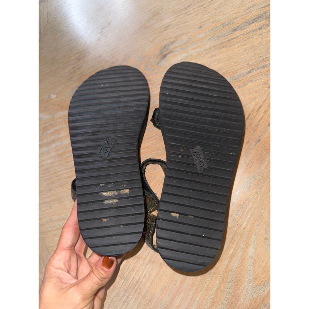 Teva Shiny Gold Strap Sandals - Picture 9 of 11